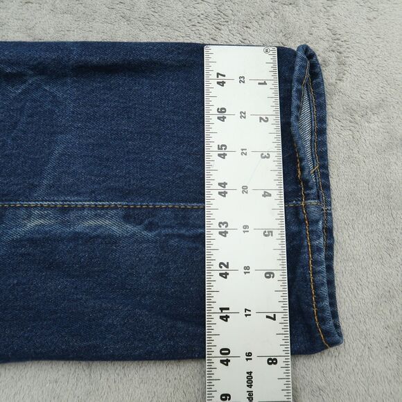 Levi's 501 Jeans Mens Size 34x34(32x31 Actual) Blue Original Straight Button Fly - Picture 8 of 16